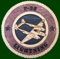 P-38 Lightning Laser Files for Wall Tribute