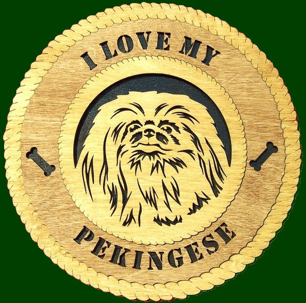 I Love My Pekingese Laser Files for Wall Tributes