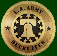 US Army Recruiter Laser Files for Wall Tribute/Plaques