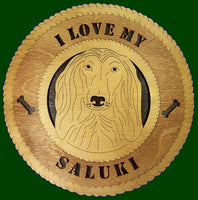 I Love My Saluki Laser Files for Wall Tribute