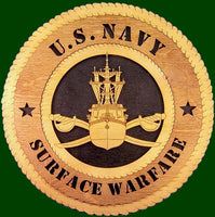 US Navy Surface Warfare Laser Files for Wall Tributes