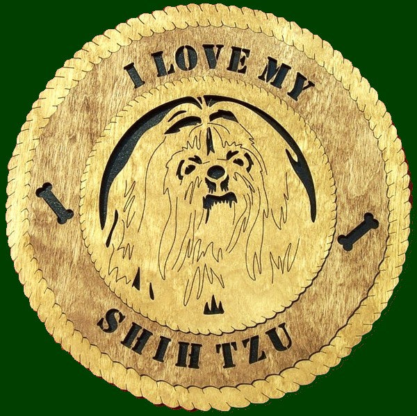 I Love My Shih Tzu Laser Files for Wall Tribute