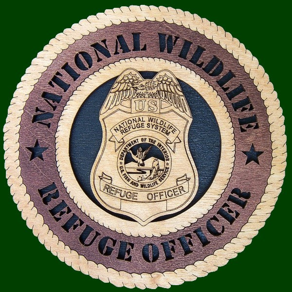 Wildlife Refuge Officer Laser Files for Wall Tribute