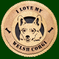 I Love My Welsh Corgi Laser Files for Wall Tribute