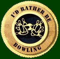 I'd Rather Be Bowling Laser File for Wall Tribute