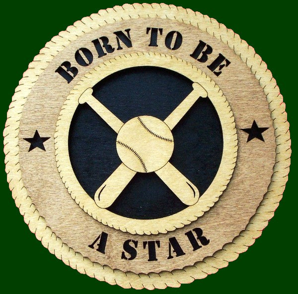 Born To Be A Star (Baseball) Laser Files for Wall Tributes
